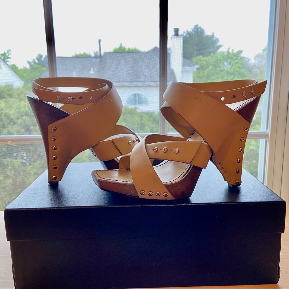 CHANEL Platform Sandals